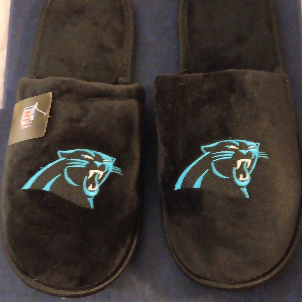 Carolina Panthers NFL Edge Slippers (NWT)